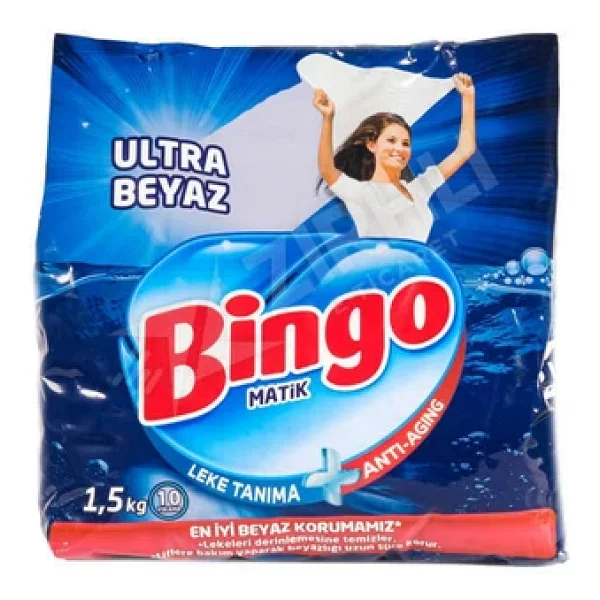 Bingo Matik Ultra Beyaz 1.5 Kg Toz Deterjan - Görsel 4
