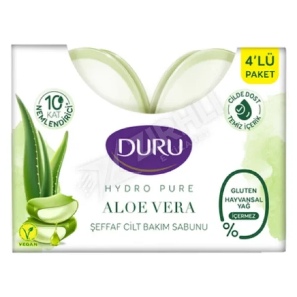 Duru Hydro Pure Aloe Vera 4x135 Gr Sabun - Görsel 3
