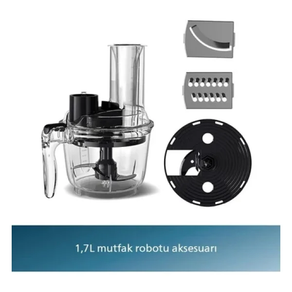 Philips El Blender Seti Mutfak Robotu Smotie- Doğrayıcı, Blender ,Çırpma Ve Karıştırma 1200w - Görsel 6