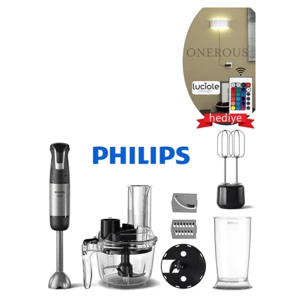 Philips El Blender Seti Mutfak Robotu Smotie- Doğrayıcı, Blender ,Çırpma Ve Karıştırma 1200w - Görsel 10