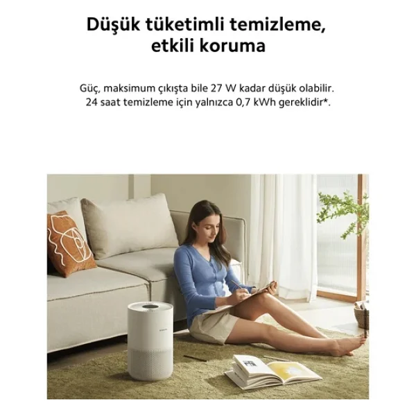 Xiaomi Compact Hava Temizleyici Alerjen Giderme Akıllı Kontrol 3 Ü 1 Arada Yüksek Verimli Filtre - Görsel 2