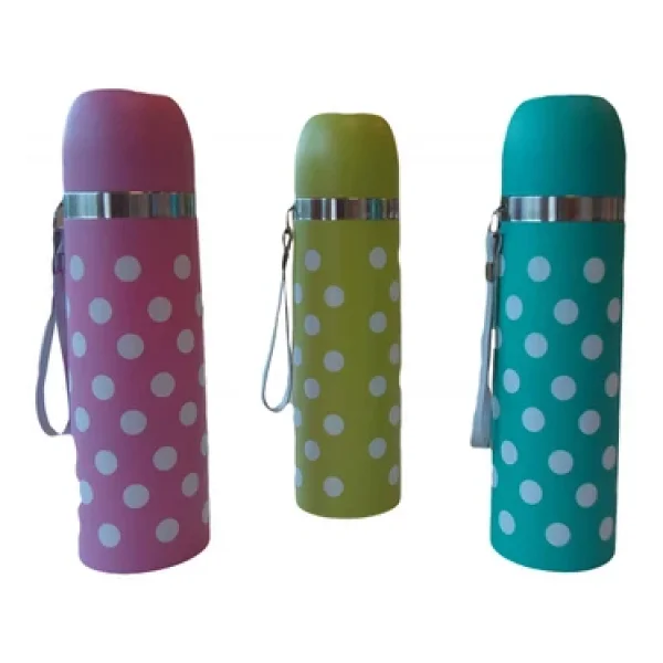 Sema Baby Puantiyeli Pembe Termos 500 Ml - Görsel 6