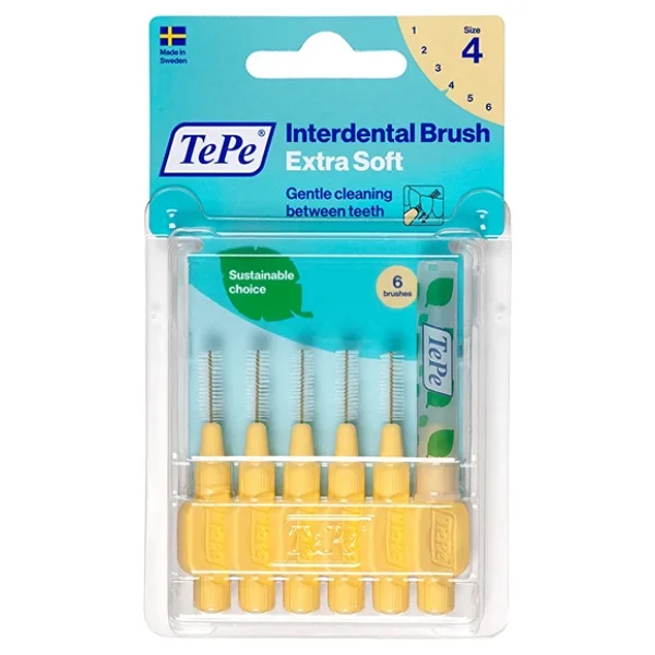 Tepe Extra Soft Sarı Iso 4 0.7 Mm 6'lı Arayüz Fırçası - Görsel 3