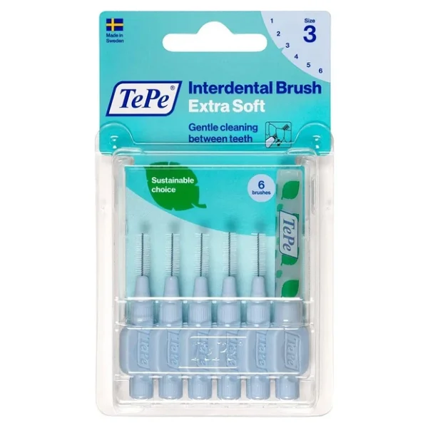 Tepe Extra Soft Mavi 0.6 Mm 6'lı Arayüz Fırçası - Görsel 3