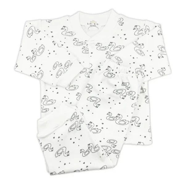 Sema Baby Sevimli Kuğu Bebek Pijama Takımı - Görsel 5