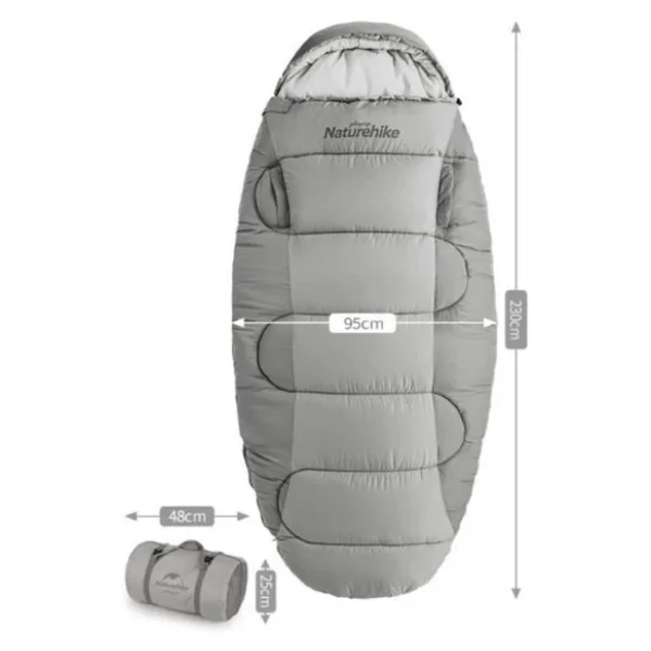 Naturehike Ps200 Uyku Tulumu -4 Derece Gri - Görsel 4
