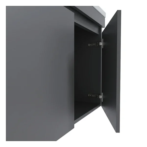 Teta Home Tokyo 100 Cm Mdf Banyo Dolabı Seti Antrasit - Görsel 3