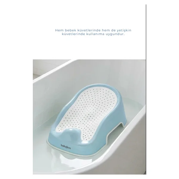 Babyjem Soft Banyo Desteği Bebek Yıkama Yardımcısı Soft Mavi - Görsel 8
