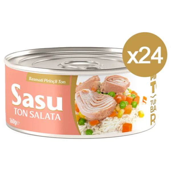 Sasu İri Parça Basmati Pirinçli Ton Salata 160 Gr 24'lü - Görsel 3