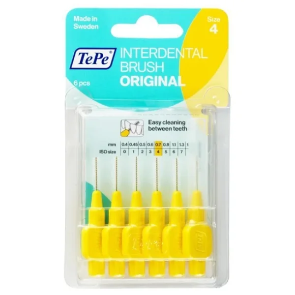 Tepe Original Sarı Iso 4 0.7 Mm 6'lı Arayüz Fırçası - Görsel 3