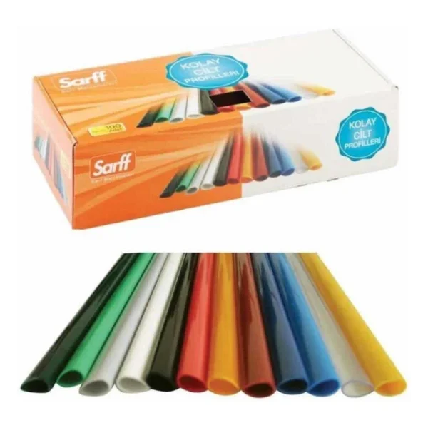 Sarff Profil Sırtlık Plastik Geniş Üçgen 60 Yaprak 15 Mm Siyah ( 100 Lü Paket) - Görsel 3