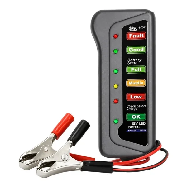 Powermaster Pm-25471 12 V LED Araç Akü Ve Alternatör Test Cihazı - Görsel 5