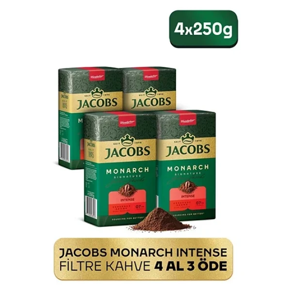 Jacobs Monarch Intense Filtre Kahve 250gr 4 Al 3 Öde - Görsel 4