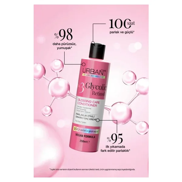 Urban Care No.3 Glycolic Retinol Parlaklık Etkili 250 Ml Saç Kremi - Görsel 6