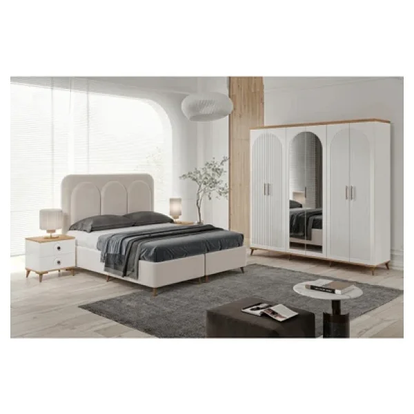 Guneystore Ücretsiz Montaj Guneystore Nevada 6 Kapaklı Komple Mdf Yatak Odası Takımı - Görsel 6
