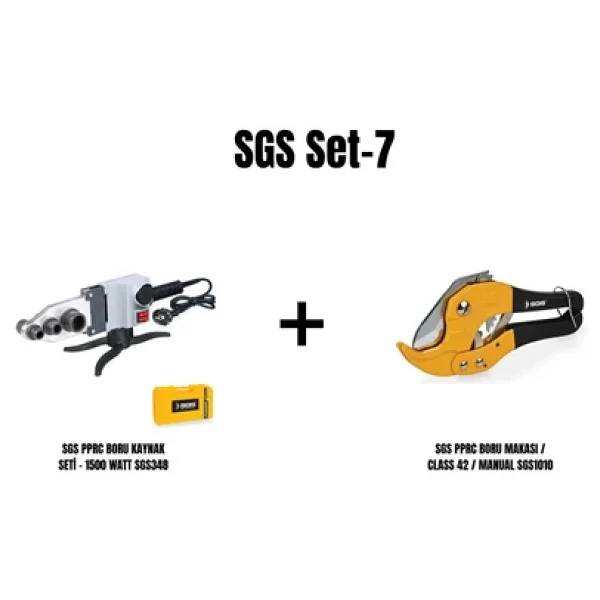 Sgs Set-7 (Sgs Pprc Boru Kaynak Seti - 1500 Watt Sgs348+Sgs Pprc Boru Makası / Class 42 / Manual Sgs1010) - Görsel 3