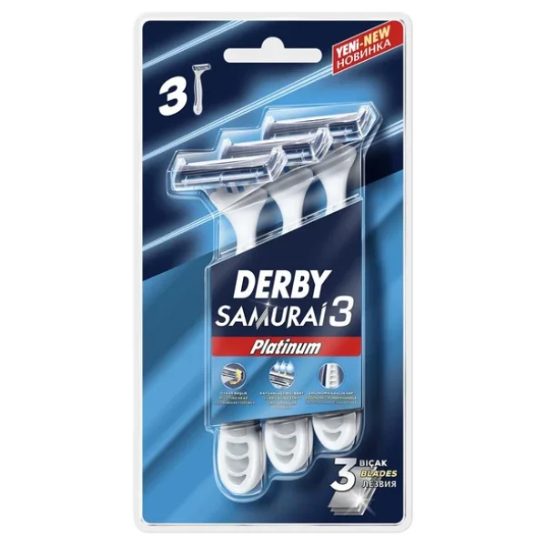 Derby Samurai 3 Platinum Kullan At 3'lü Tıraş Bıçağı - Görsel 5
