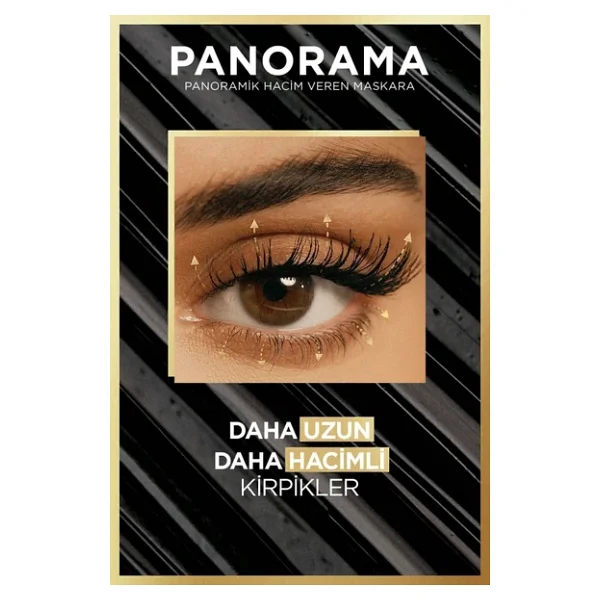L'oreal Paris Panorama Hacim Veren Kahverengi Maskara - Görsel 5