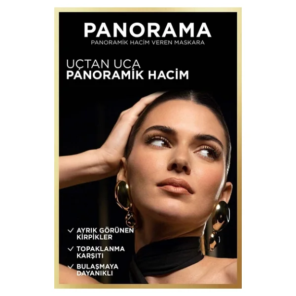 L'oreal Paris Panorama Hacim Veren Kahverengi Maskara - Görsel 6
