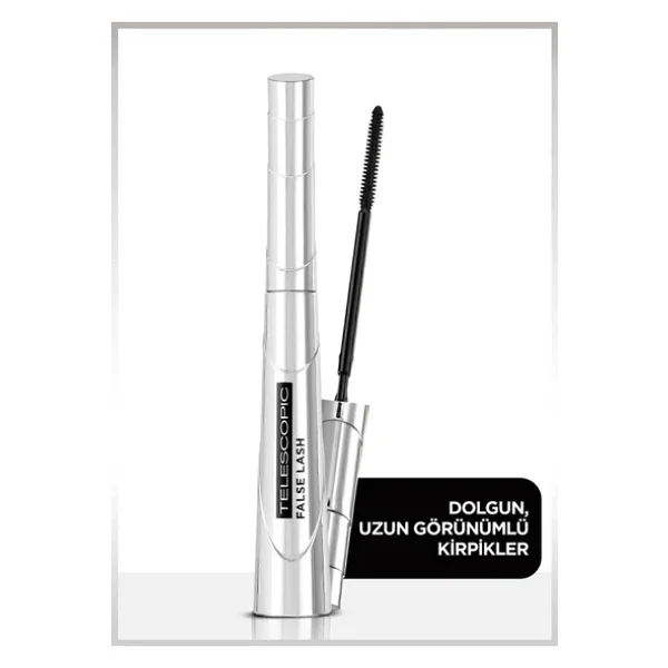 L'oreal Paris Telescopic False Lash Fiber Siyah Maskara - Görsel 6