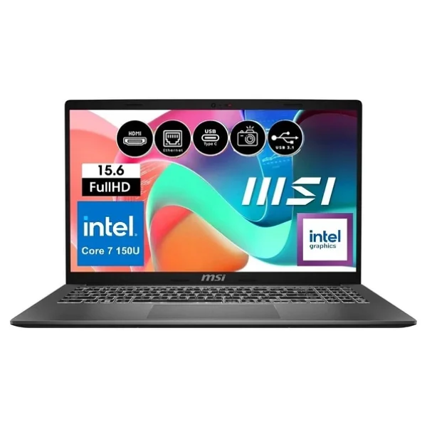Msı Modern 15 F1mg-632xtr Core 7 150u 16 GB 512 GB SSD Intel Graphics 15.6" Full HD Notebook - Görsel 5