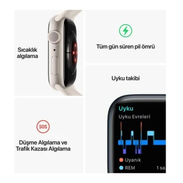 Apple Watch Series 8 GPS 45mm Akıllı Saat - Görsel 9