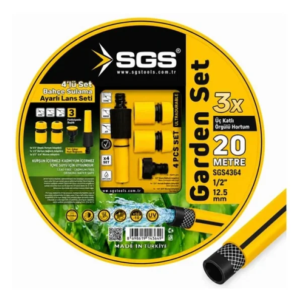 Sgs Sgs4364 Gardenflex 20 M Bahçe Hortumu - Görsel 5