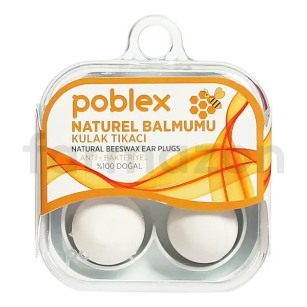 Poblex Naturel Balmumu 2'li Kulak Tıkacı - Görsel 4