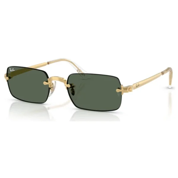 Ray-Ban By Asap Rocky 3928 001/71 Gold-Dark Green Güneş Gözlüğü - Görsel 3