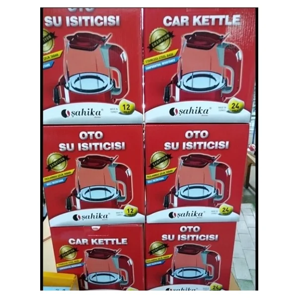 12v Otomatik Araç Oto Kettle Su Isıtıcısı Çakmaklık Fişli (5224) - Görsel 7