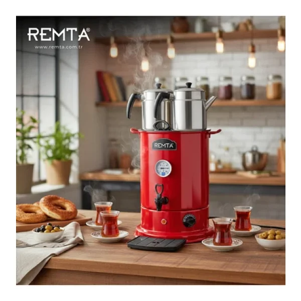 Remta 2 Demlikli Elite Çay Makinesi 20 Lt - Görsel 6