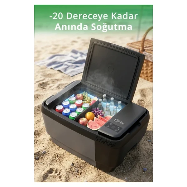 Kiwi Kım-4755 12-220 V 35 Lt Kompresörlü Araç Buzdolabı - Görsel 8