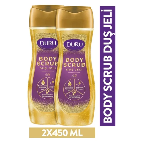 Duru Body Scrub Gold Duş Jeli 450 ml 2 Adet - Görsel 4