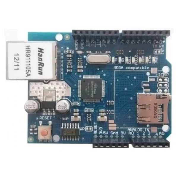 W5100 Arduino Ethernet Shield (SD Kart Okuyuculu) - Görsel 3