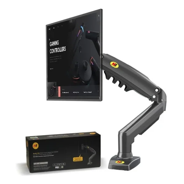North Bayou F80-G Gri 17-30 inç Tek Kollu Amortisörlü Monitör Standı