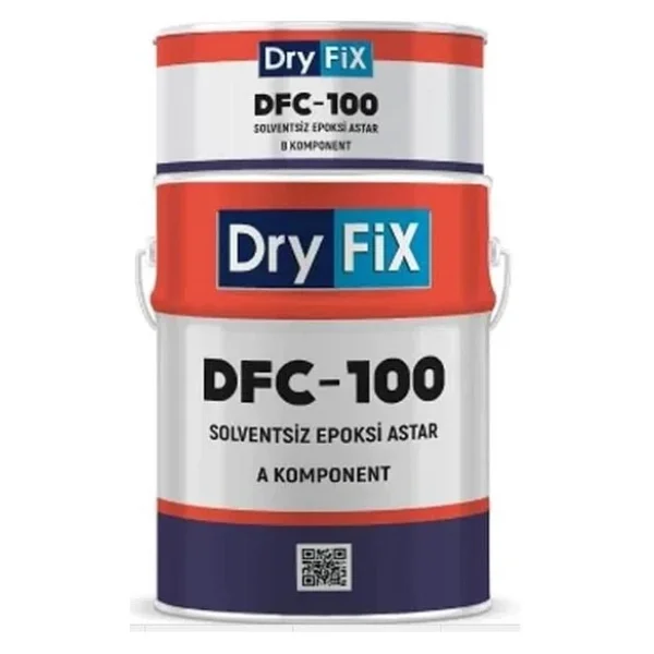 Dryfix Dfc-310 Solventsiz Epoksi Son Kat Boya 20 Kg Ral 7047 Gri - Görsel 5