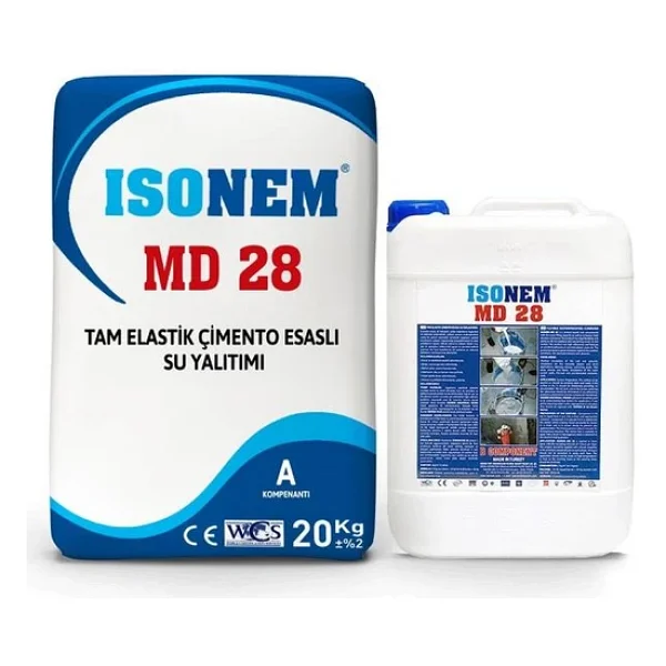 Isonem Md 28 A+B Çimento Esaslı 30 Kg Su Izolasyonu - Görsel 4