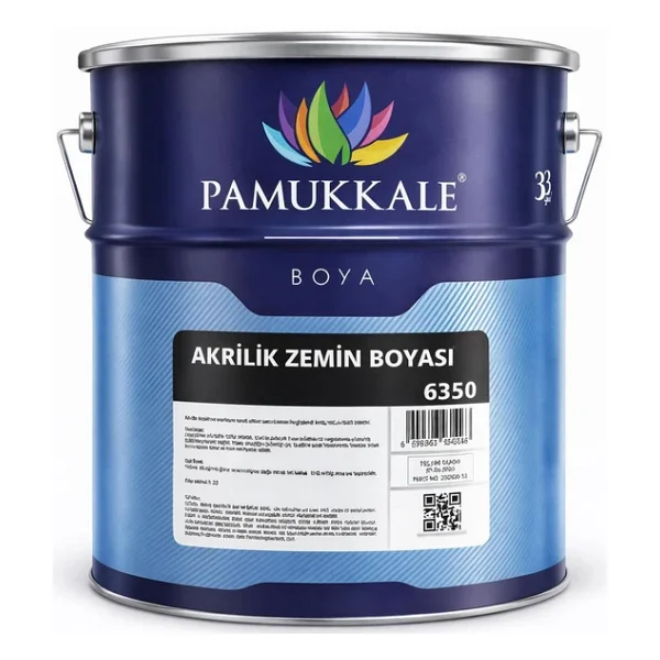 Pamukkale Akrilik Zemin Boyası 15 Kg Ral 7040 Gri - Görsel 5