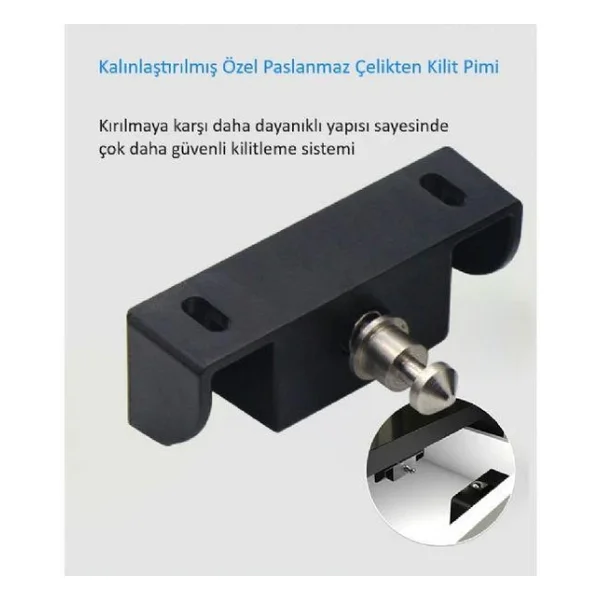 Marelli Safe Elektronik Kartli Gizli Cekmece / Dolap Kapak / Kabin Kilidi - Görsel 9