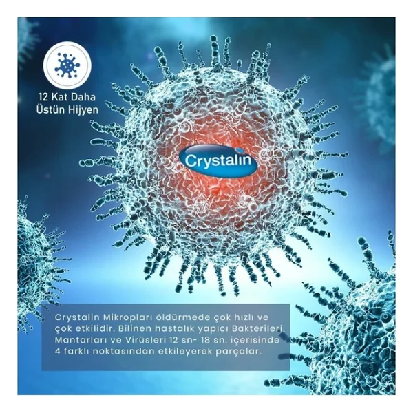 Crystalin Antiseptik 400 Ml Dezenfektan - Görsel 6