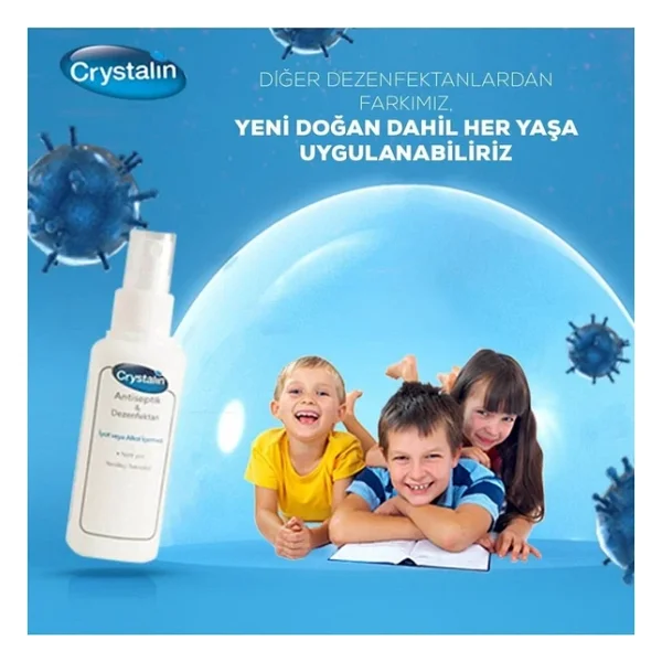 Crystalin Antiseptik 400 Ml Dezenfektan - Görsel 8