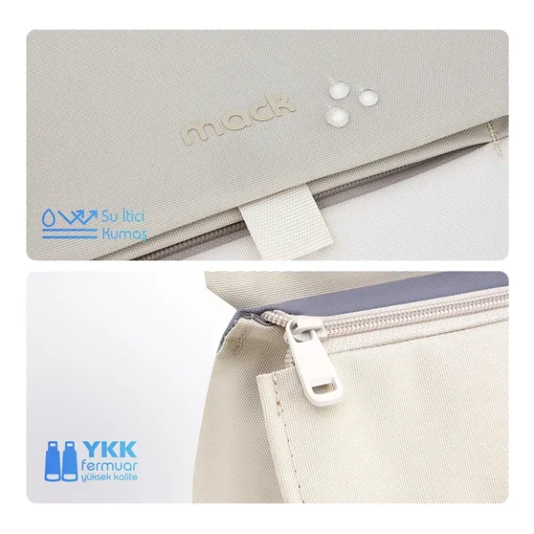 Mack Zen Eco Mce-1305 Bej 14.1" Laptop Sırt Çantası - Görsel 5