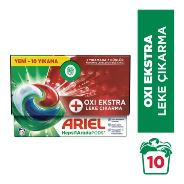 Ariel Oxi Pods Kapsül Çamaşır Deterjanı 10'lu - Görsel 3
