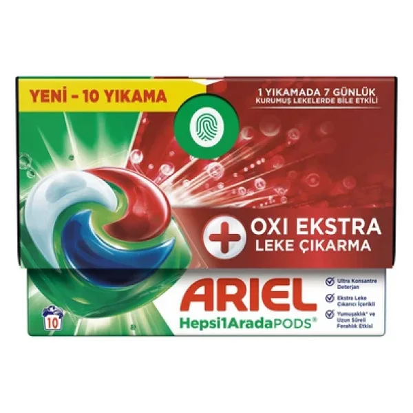 Ariel Oxi Pods Kapsül Çamaşır Deterjanı 10'lu - Görsel 4