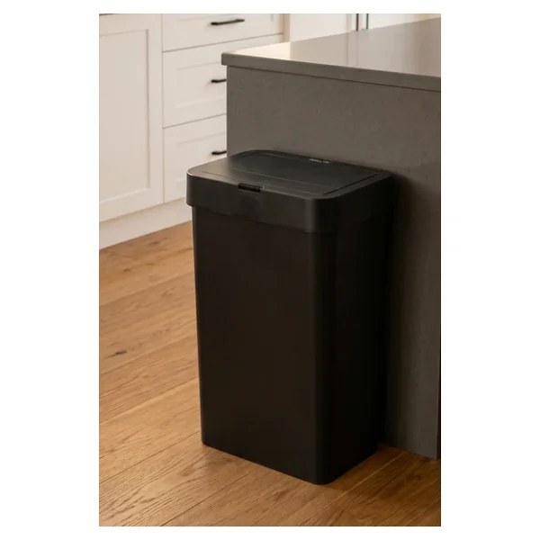 Porsima Me-05-1 Hareket Sensörlü Sessiz Kapatma Çöp Kutusu Banyo Mutfak Çöp Kovası Kapaklı Banyo Çöp Kovası 2 Adet Aa Pil Siyah 50lt - Görsel 9
