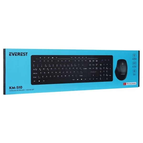 Everest Km-510 Kablosuz Klavye Mouse Seti - Görsel 6