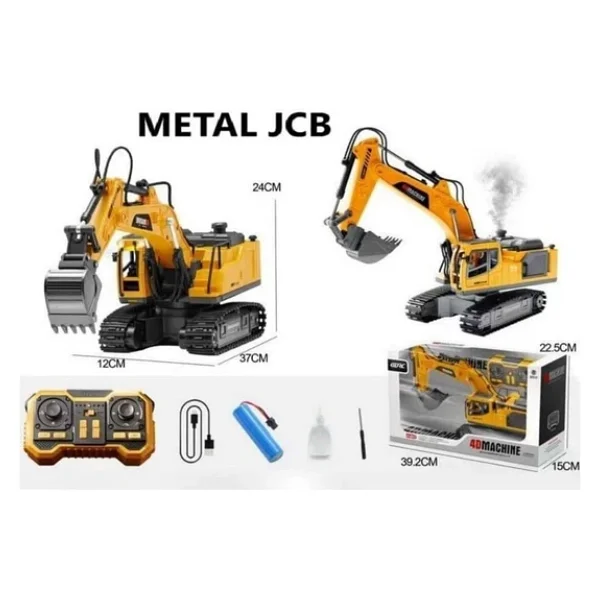 Gepettoys 4d-E1 Metal Ağızlı Duman Atan Farklı Kontrollü Excavator - Görsel 6