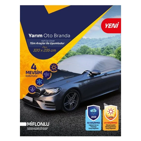 Pratik Yarım Araba Branda , Oto Örtüsü , Çadır - Görsel 6