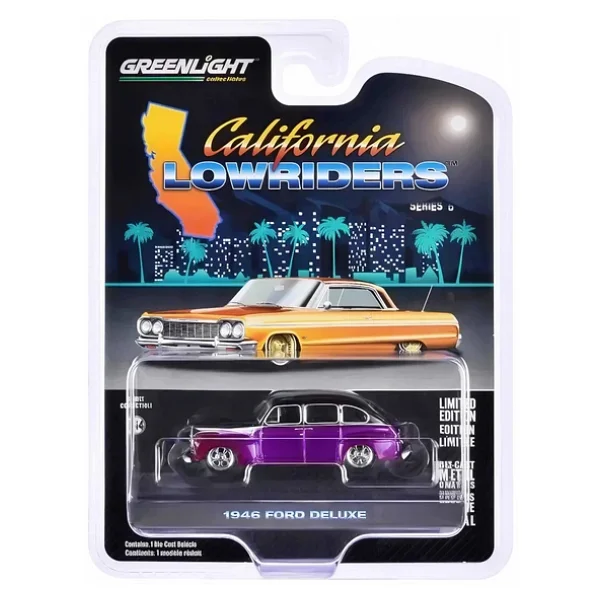 Greenlight 1/64 California Lowriders Series 6- 1946 Fordor Super Deluxe 63070-A - Görsel 3