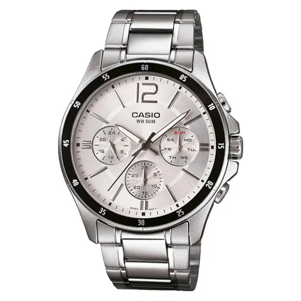 Casio Standart Mtp-1374d-7avdf Çelik Kordon Gümüş Erkek Kol Saati - Görsel 6